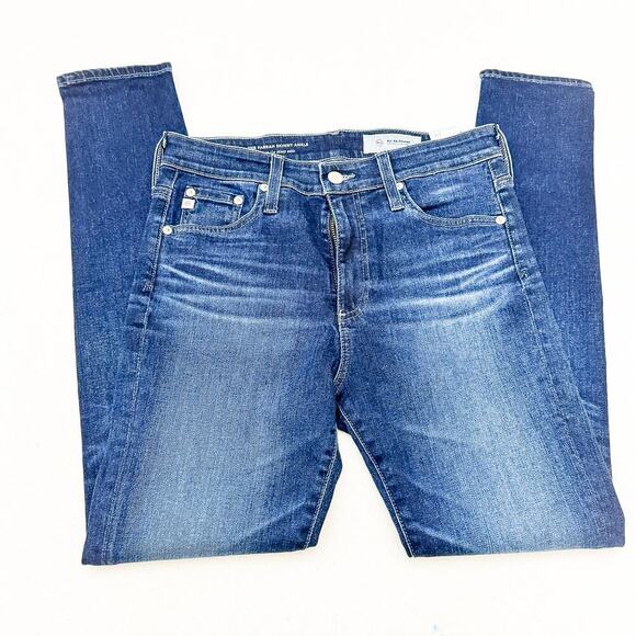 AG The Farrah Skinny Ankle High-Rise Dark Wash Denim Jeans Size 27 - Picture 4 of 9